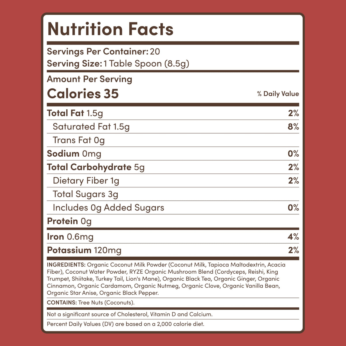 Mushroom Chai (20 Servings)